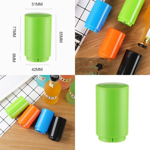 

beer bottle opener originality home furnishing bar pure color automatic pressing openers selling with black blue orange colors 3 5mc j1