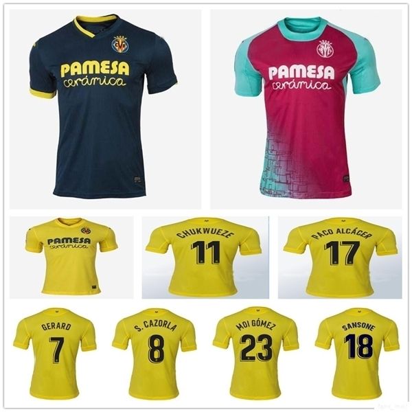 

20 21 villarreal cf soccer jersey 2020 new paco alcacer pedraza fornals chukwueze ekambi iborra s.cazorla moreno football shirt uniform, Black;yellow
