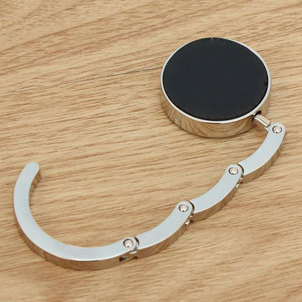 

1pcs portable fashion folding crystal alloy purse handbag bag hanger hook holder table hook unique bag parts accessories1