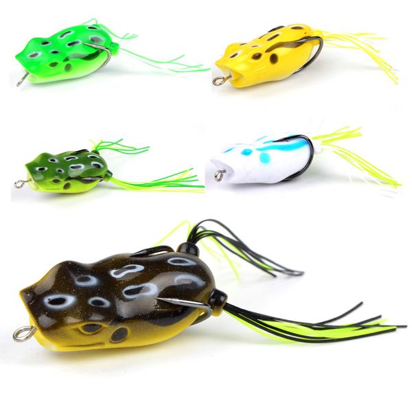 

meredith popper frog 11.7g 5.3cm 5pcs frog lures soft baits for snakehead bass lures frog fishing floating ater