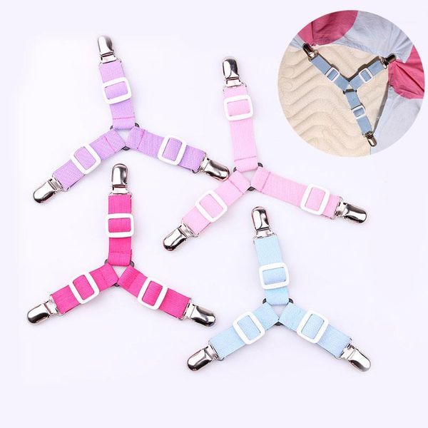 

hooks & rails mattress belt fastener blanket gripper bed sheet fixator clip elastic 4pcs/set non-slip clip1