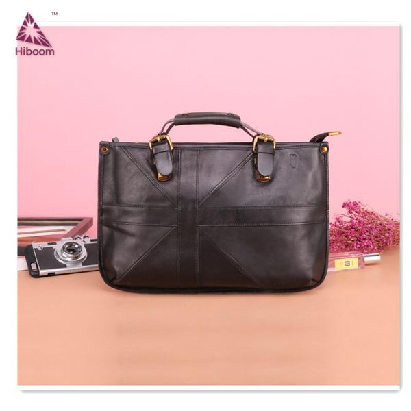 

british style ladies handbags retro messenger bag original business briefcase real genuine leather lapshoulder crossbody bag