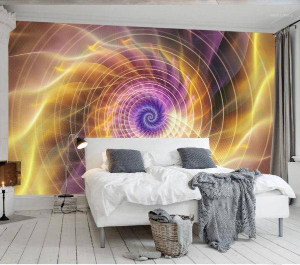 

wallpapers custom 3d mural wallpaper european modern minimalist abstract beautiful fractal curve flower background wall1