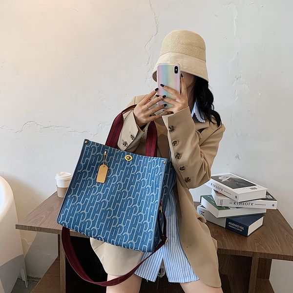 

new women's printed letter tote c one shoulder messenger kou family large capacity shopping bag