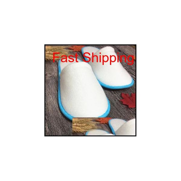 

5pair/set double disposable slippers l guest hospitality slippers thick non -slip qiaojingren home indoor d qyltzx bde_luck