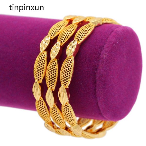 

bangle pinxun gold color dubai african arab bracelet for women/men ethiopian wedding jewelry party luxury gift #19, Black