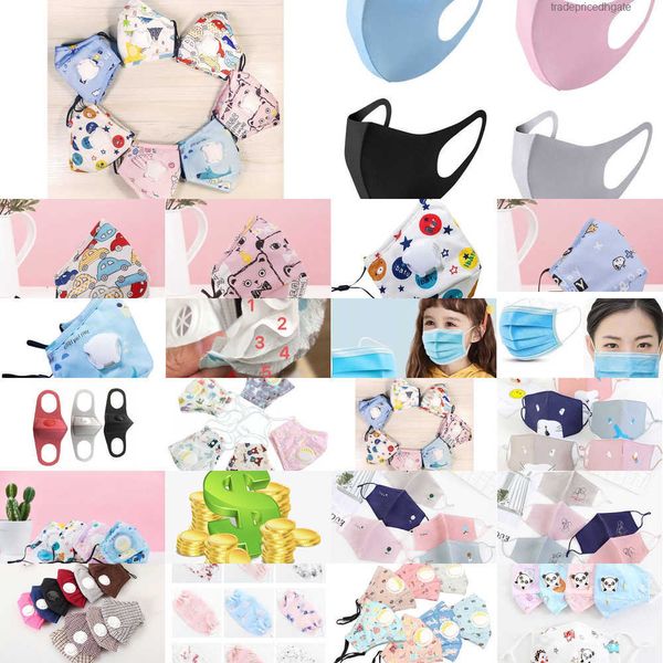 

with quality breathing layers 5 children valve face mask anti-splash dust washable re cezx jn4d