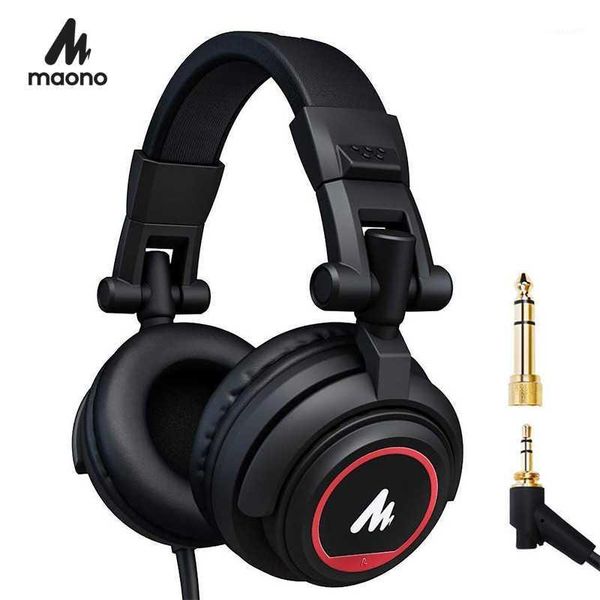 

professional studio monitor headphones over ear with 50mm driver maono au-mh5011