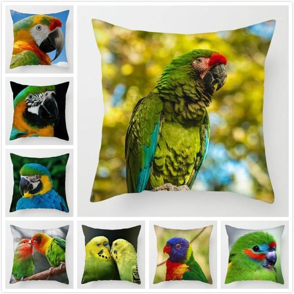 

fuwatacchi wild animals cushion covers parrots pillow covers for home chair sofa decor colorful birds decorative pillowcases1