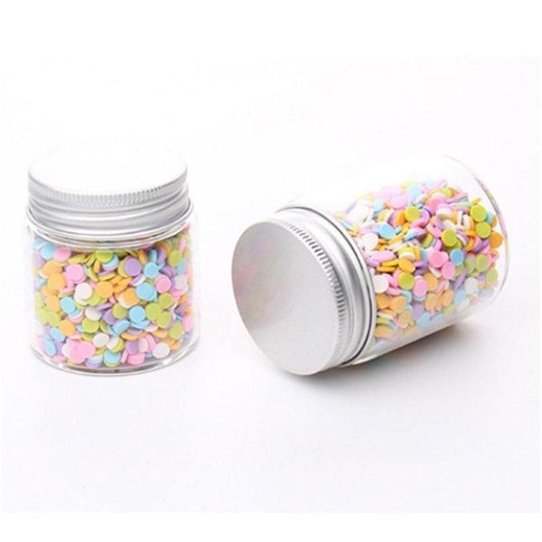 

mini clear glass bottles vials aluminum cap tiny glass bottle snack sugar storage container wedding party decoration bbymkc