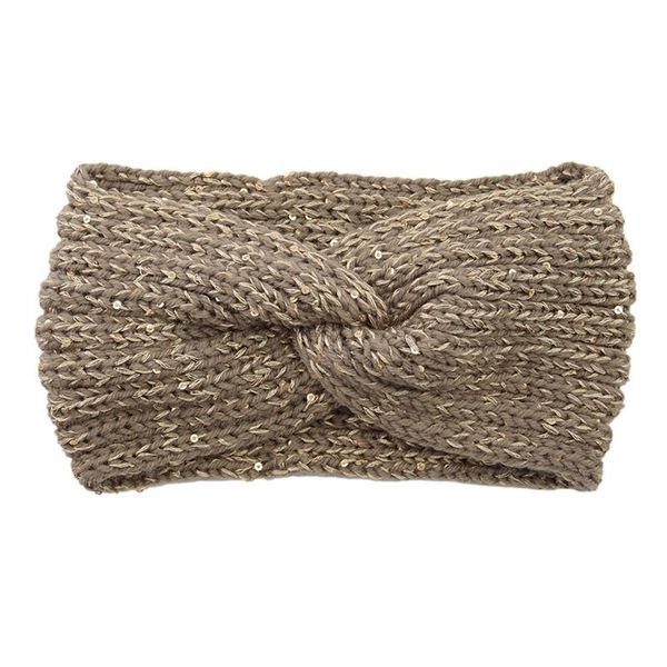

sequins fashion female winter ear warmer knitted knot hairband soft solid color hair accessories earmuffs headband headdress q jllstc