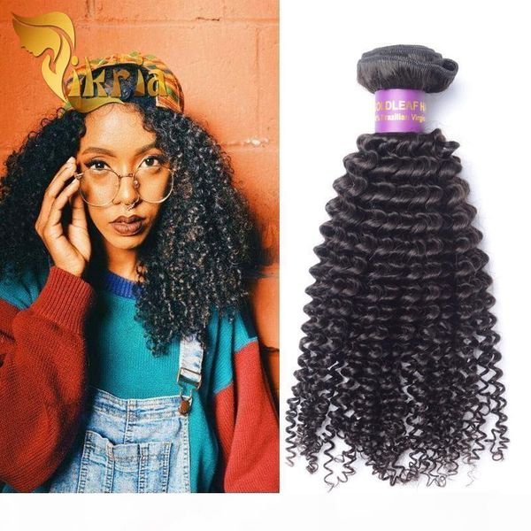 

brazilian kinky virgin remy human hair extensions unprocessed virgin malaysian indian peruvian human hair weave bundles 3pcs lot double weft, Black