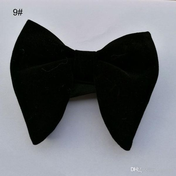 Groom Ties Fashion Black Velvet Bowties maschi