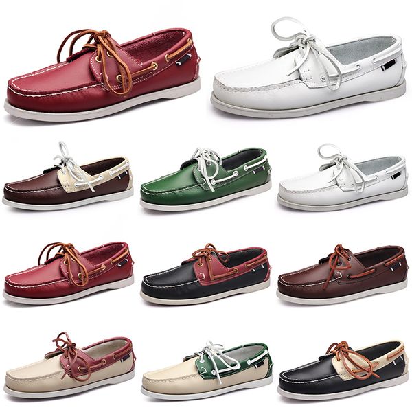 

men running shoes triple black white popular breathable silver taupes mahoganys browns joggings walkings lows soft multi leather mens sneake