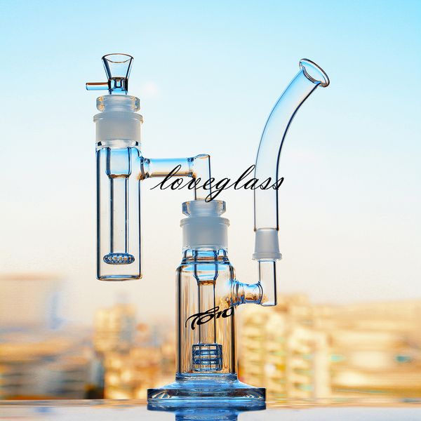 33см Toro Стекло Водяные бонги Матрицы Perc Splice Klein Recycler DAB Буровые установки для курения Аксессуары Кальяны Перколятор Водопроводная труба с 18 мм