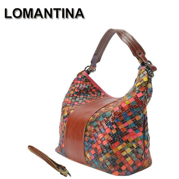 

lomantina business fashion women's handbags quality female hobos shoulder bags vintage colorful ladies totes bolsas sac