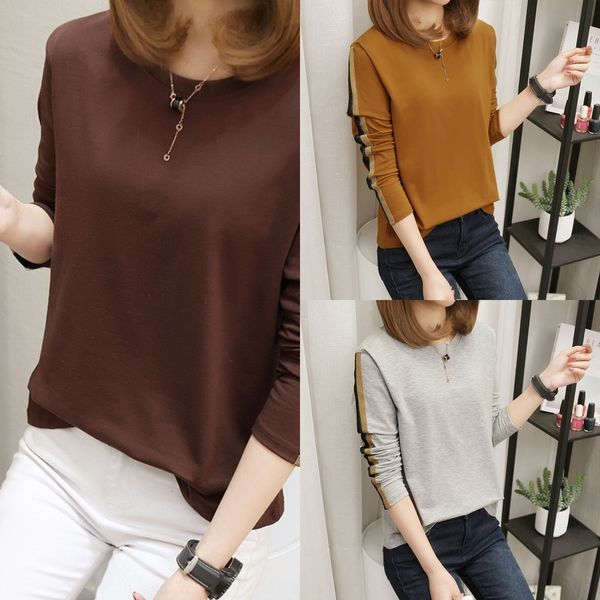 

17d2g весна новый откорма плюс плюс размер женской coat жира мм осени 200кг футболка топ с длинным рукавом футболка свободный пассивом верхн, White