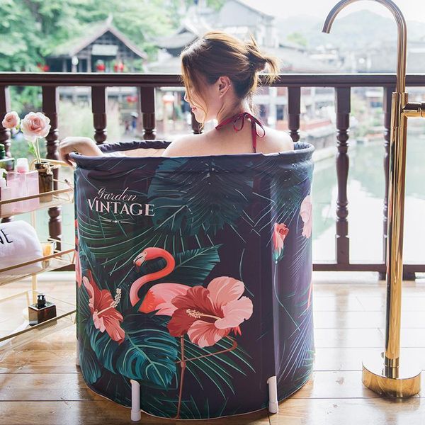 

bath barrel folding home bath barrel thickening bucket large body hip