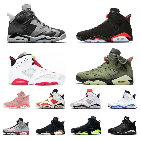 

6 smoke grey hare 6s shoes for men women 6dmp black infrared unc tinker jumpman sports sneakers mens trianers 36-47