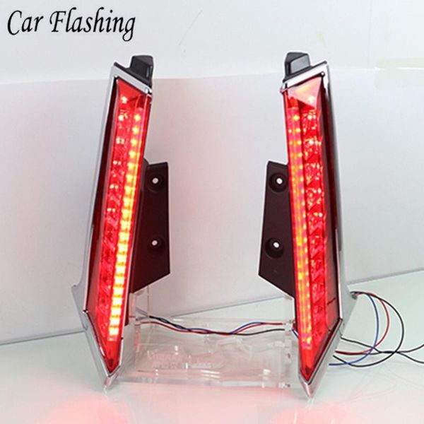 

1set для xtrail xtrail x след rogue 2014 - 2020 led drl заднего бампера заднего фонаря противотуманного фонаря лампа стоп-сигналов сигнала