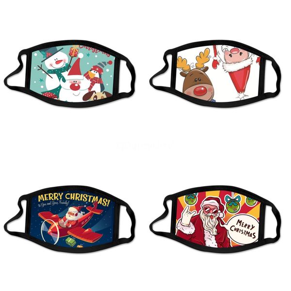 

face mask layer ear lack loop facial wind non woven dust mask waterproof sand stereo print anti smog#421, Black