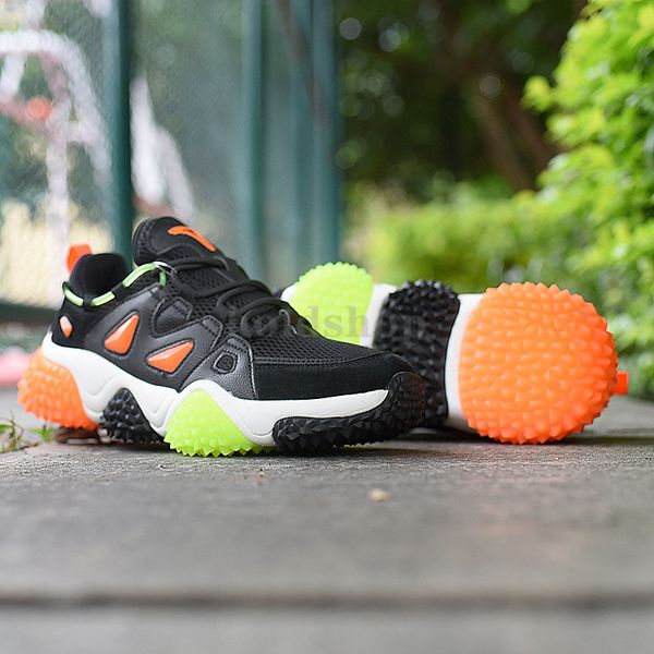 

us 8 eur 41.5 treeperi durian chunky v2 running shoes black volt orange men women sports sneakers