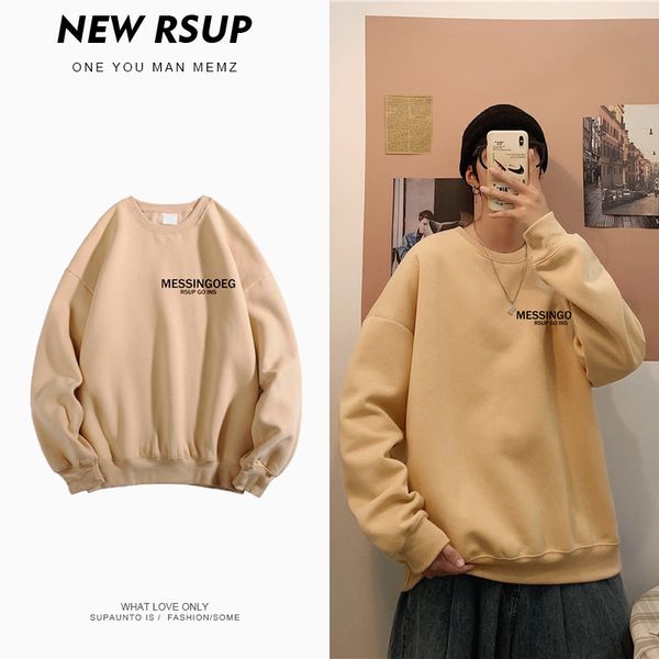 

new style men's plush sweater in autumn and winter, Black