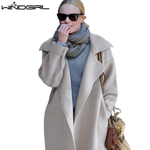 

wholesale- windgirl long wool cardigan full sleeve women winter sweater soild casual women cardigan sweater cardigan femme chompas mujer1, White;black