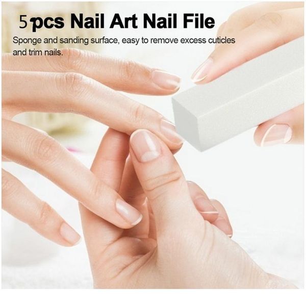 

5/10pcs nail file set nail sanding buffer block pedicure buffing polish beauty tools grind nail f jllele