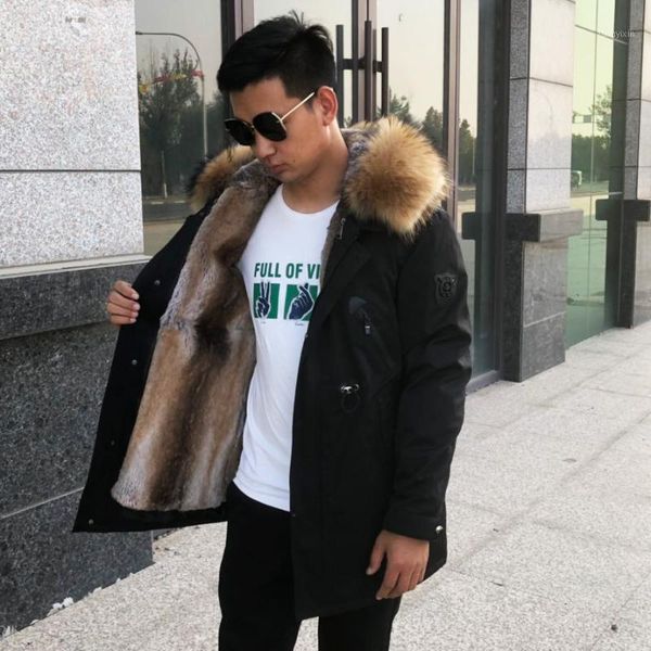 

winter men park cotton clothing with lining and with hood warm soft have two colors1, Black