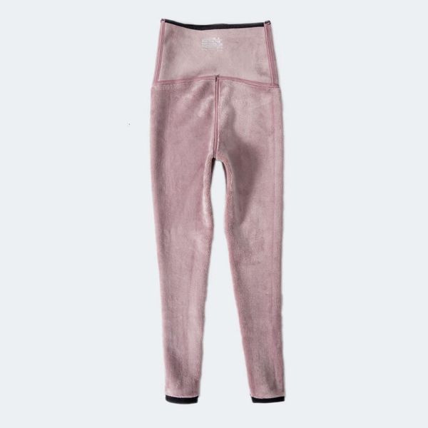 

shark skin leggings with high waist and cashmere for women in winter, Black