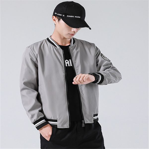 

мужская куртка моды весна и осень повседневная baseball равномерное мужская куртка с длинным рукавом высокого качества asain размер m-4xl, Black;brown