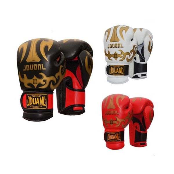 

10oz pu material breathable male fitness boxing gloves muay thai for fighting boxing protective gear 3 colors