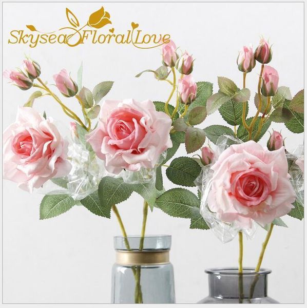 

decorative flowers & wreaths real touch diy rose wedding quality high artificial1