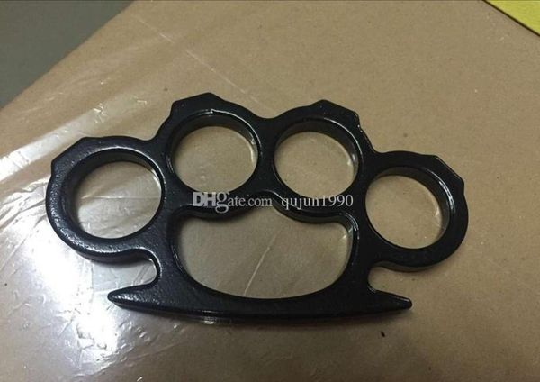 

10pcs silver black gold three colors thin steel brass knuckle dusters self defense personal security women's and m bbyarg sport777