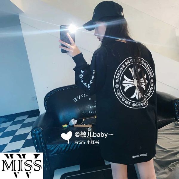 

chromehearts cross tee футболка с длинным рукавом, Black