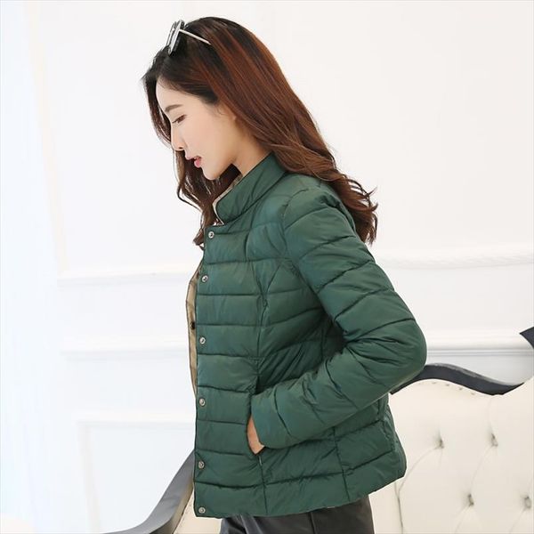 

плюс размер тонкой теплого пальто зимы женщины 2019 мода вниз хлопок puffer jacket женского черный белый повседневный короткий parka streetw, Black