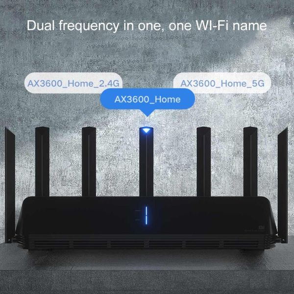 

original xiaomi ax3600 24ghz 50ghz dual-core wifi router with alot smart antenna us plug