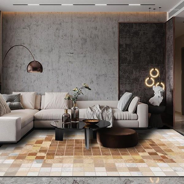 

imitation animal geometric plaid 3d printing carpets luxury european style living room bedroom area rug luxurious home floor mat1