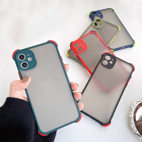 Cover posteriore per PC rigido antiurto antiurto per iPhone 12 11 Pro Max XR X XS MAX 6 7 8 Plus