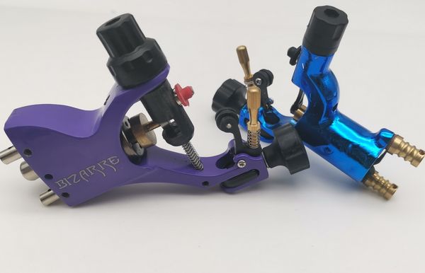 

2pcs new blue purple dragonfly and stigma rotary tattoo machine gun shader & liner rotary gun tatoo motor gun kits supply for artists