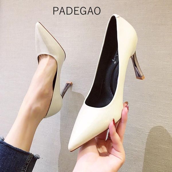 

womens shoes 2020 high heels pumps korean fashion casual ladies shoes, Black