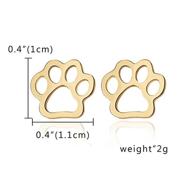 

множественный сплав милые серьги для гвоздики животных сердца листьев кошка цветок звездные ушные гвоздики для женщин девушки минималистские, Golden