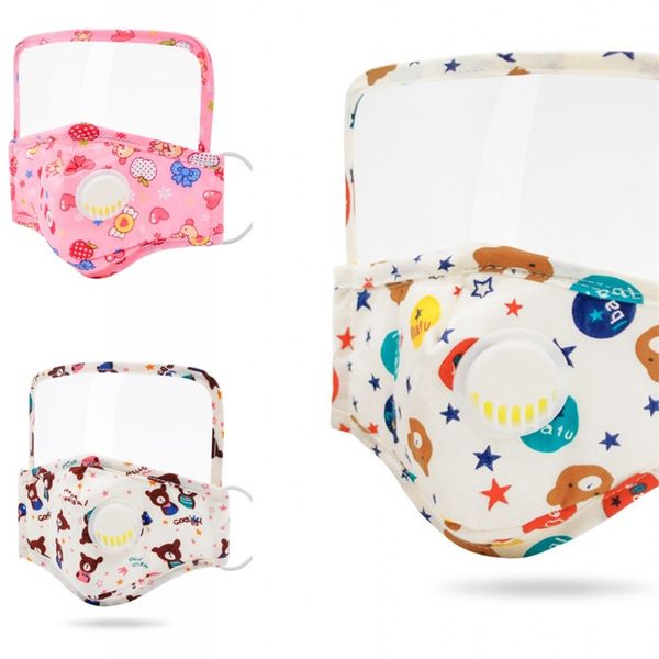 

pm2.5 пылезащитный мода лицевая маска для лица ткани мультфильма медведи детский рот респиратор моющийся многоразовый лук яблочный масетер з