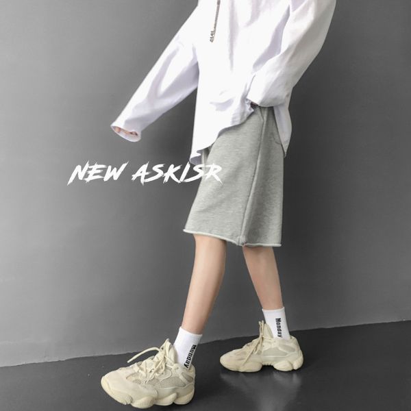 

2020 summer new street trend casual shorts beach pantsshorts men's korean straight tube beach pants loose and versatile five point pant, Blue