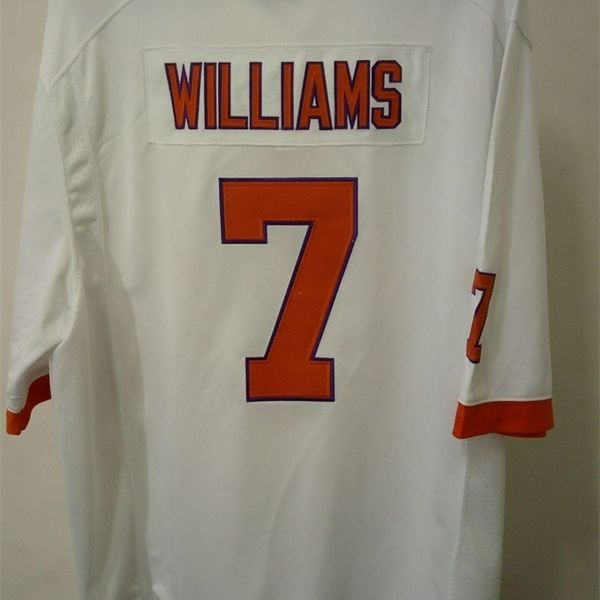 

3421 clemson tigers #7 mike williams orange white college jersey or custom any name or number jersey, Black