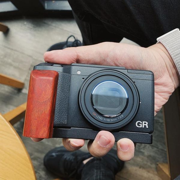 

other accessories wood wooden hand grip quick release l plate bracket for ricoh gr2 grii gr 2
