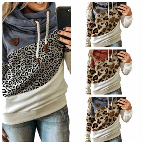 

european and american new women's hooded fleece loose sweater, Black