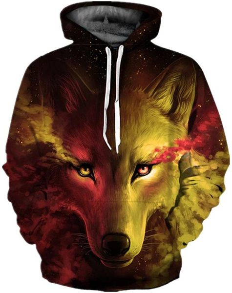 

3d print pullover hoodie sweatshirt with kangaroo pocket, Black