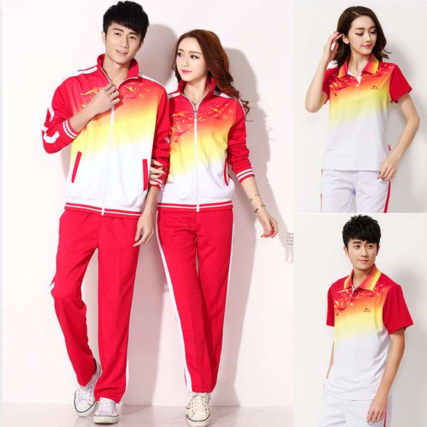 

vipjinguan sportswear three piece women's spring and autumn fitness exercise square dance sports suit group softball school uniformmvp, Gray